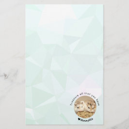 Hammyville - Cute Hamster med Motivational Quote Brevpapper