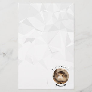 Hammyville - Cute Hamster med Motivational Quote Brevpapper