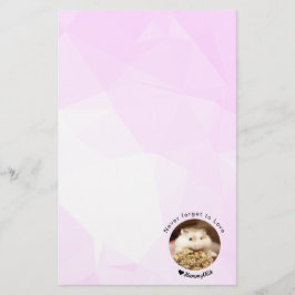 Hammyville - Cute Hamster med Motivational Quote Brevpapper