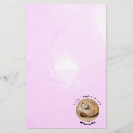 Hammyville - Cute Hamster med Motivational Quote Brevpapper