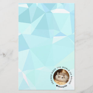 Hammyville - Cute Hamster med Motivational Quote Brevpapper