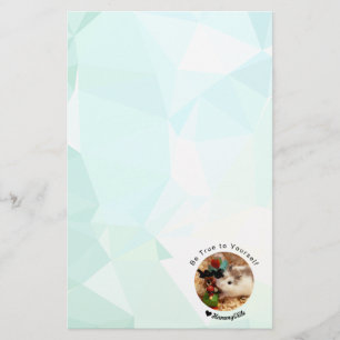 Hammyville - Cute Hamster med Motivational Quote Brevpapper