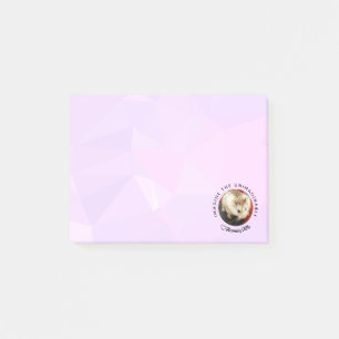 HammyVille - Cute Hamster med Motivational Quote Post-it Block