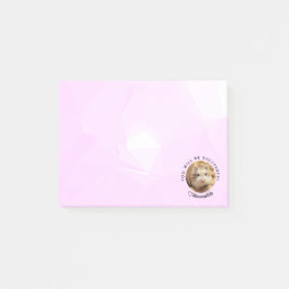 HammyVille - Cute Hamster med Motivational Quote Post-it Block