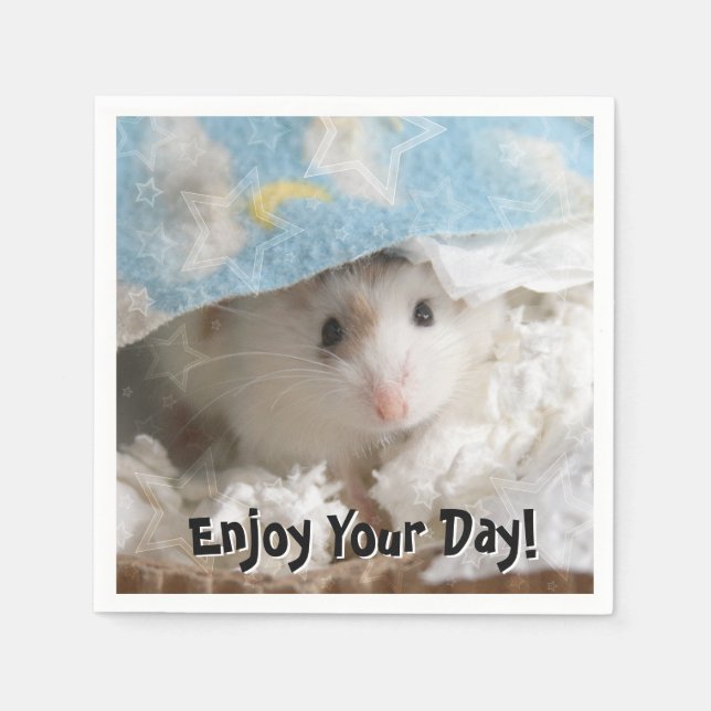 Hammyville - Cute Hamster Pappersservett (Framsidan)