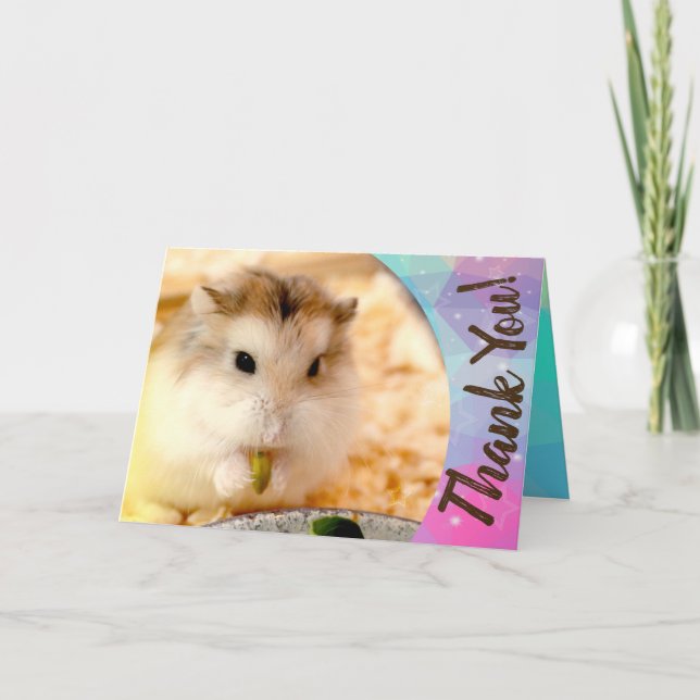 Hammyville - Cute Hamster Tack Kort (Framsida)