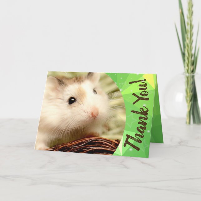 Hammyville - Cute Hamster Tack Kort (Framsida)