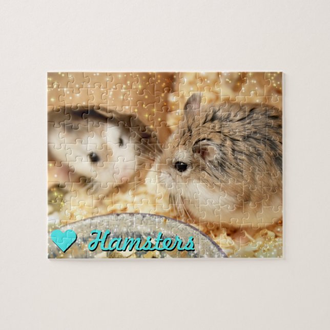 Hammyville - Cute Hamsters Pussel (Horisontell)
