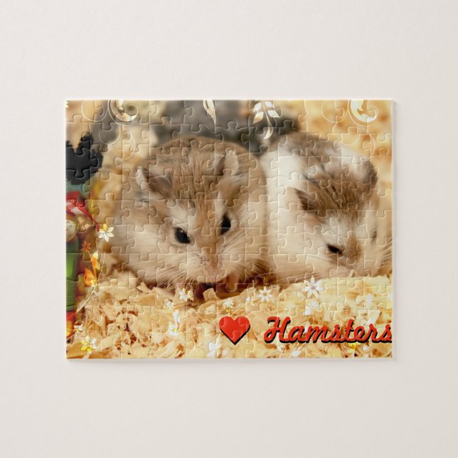 Hammyville - Cute Hamsters Pussel (Horisontell)