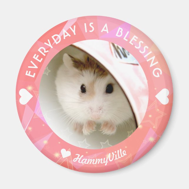 Hammyville - Cute Robo Hamster Magnet (Framsidan)