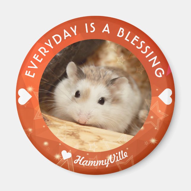 Hammyville - Cute Robo Hamster Magnet (Framsidan)