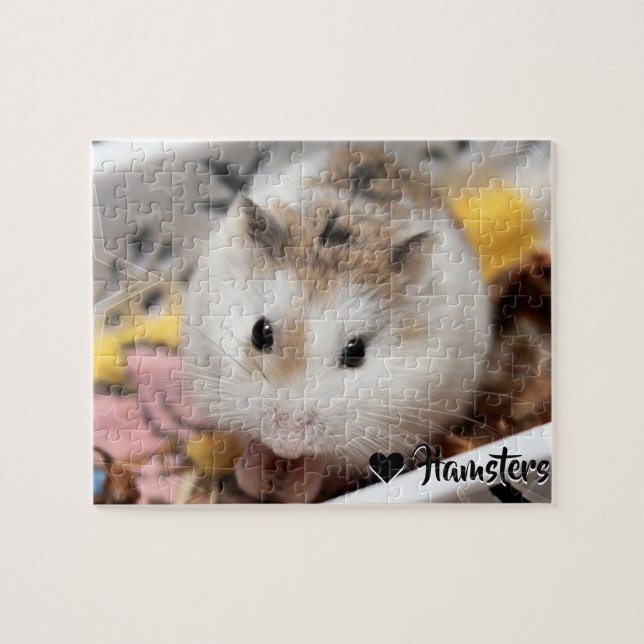 Hammyville - gullig Hamster Pussel (Horisontell)