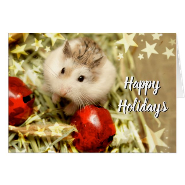 Hammyville - Helgdag Red Klockor Hälsningskort (Framsidan Horizontal)