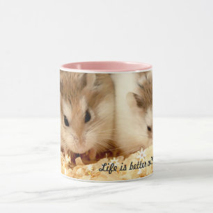 Hammyville - två Cute Hamsters Mugg