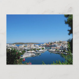 Hamn av Agios Nikolaos Vykort