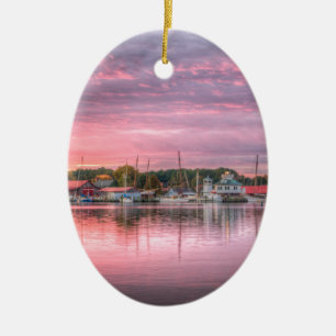 Hamn för St. Michaels Julgransprydnad Keramik