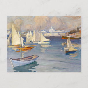 Hamn i Helsingfors Albert Edelfelt Vykort