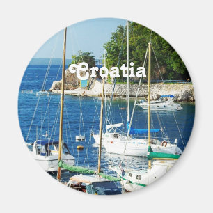 Hamn i Kroatien Magnet