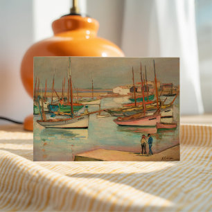 Hamn på ön Yeu Henri Lebasque Kort