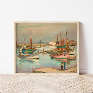 Hamn på ön Yeu Henri Lebasque Poster