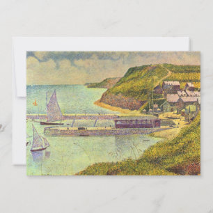 Hamn Port-en-Bessin Högtvatten av Georges Seurat