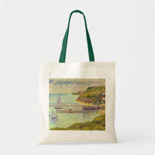 Hamn Port-en-Bessin Högtvatten av Georges Seurat Tygkasse