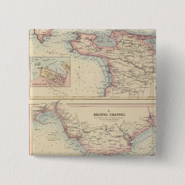 Hamnar och hamnar på södra Kusten av England 2 Knapp (Framsida)