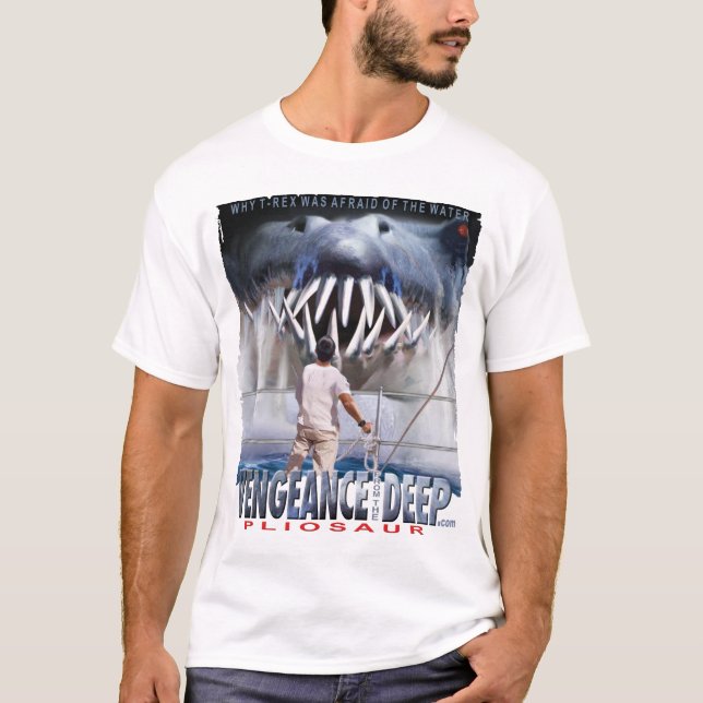 Hämnd från den djupa - Pliosaur - T-tröja T-shirt (Framsida)