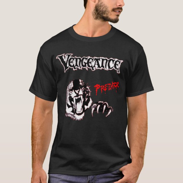 Hämnd inkorporerad rovdjurs- logotyp tröja (Framsida)