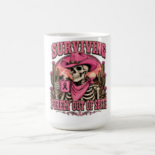 Hämndlysten överlevande västernskelett kaffemugg