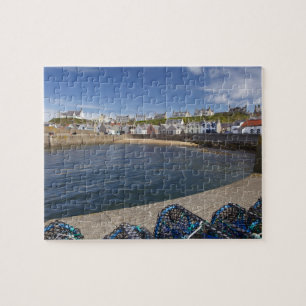 Hamnen, Findochty, Moray, Skottland, Storbritannie Pussel
