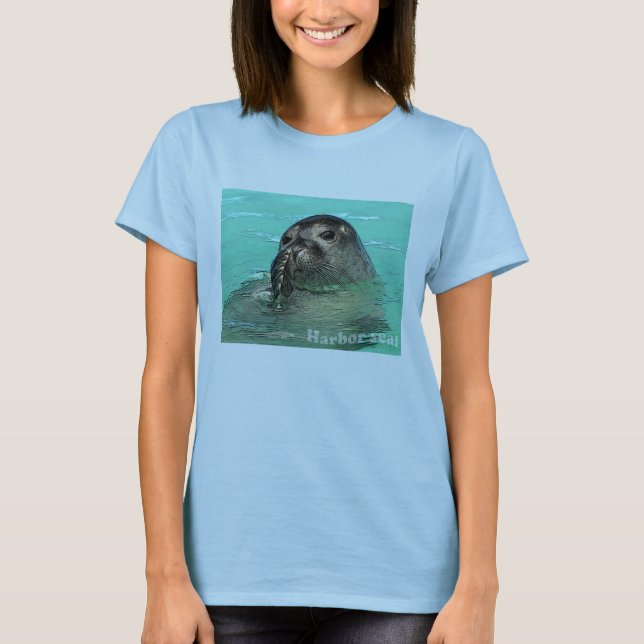 Hamnen förseglar valpen tee shirt (Framsida)
