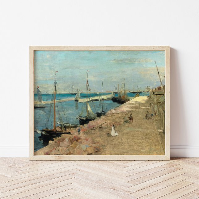 Hamnen i Cherbourg | Berthe Morisot Poster (Skapare uppladdad)