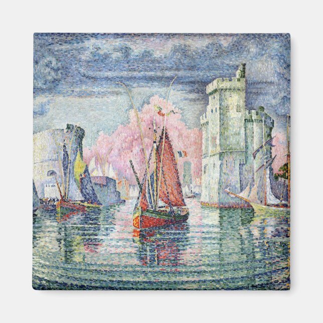 Hamnen i La Rochelle, 1921 Magnet (Framsidan)