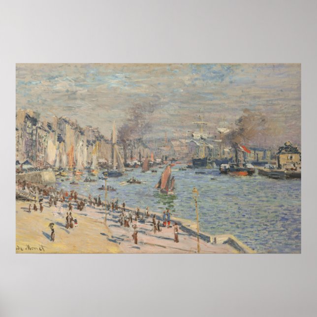 Hamnen i Le Havre | Kustlandskap Poster (Framsidan)