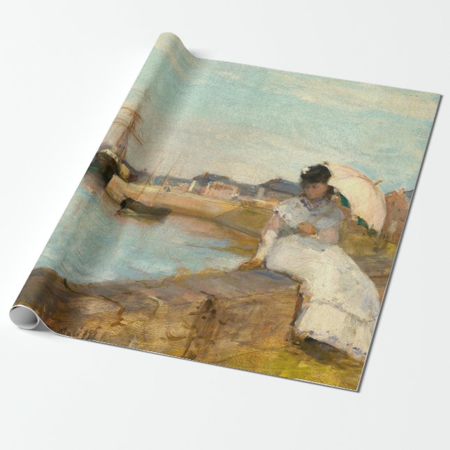 Hamnen i Lorient av Berthe Morisot Presentpapper (Utrullad)