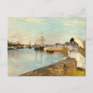 Hamnen i Lorient av Berthe Morisot Vykort