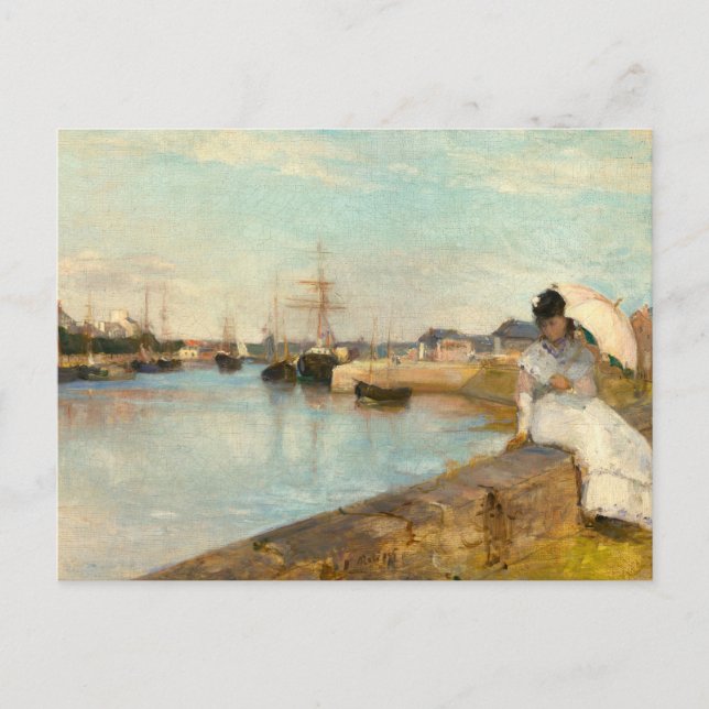 Hamnen i Lorient av Berthe Morisot Vykort (Framsida)