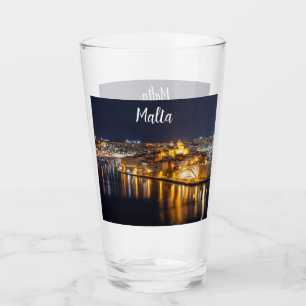 Hamnen i Malta belyses nattetid Glaskopp