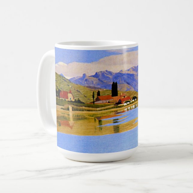 Hamnen i Pully, finkonst, Kaffemugg (Framsida vänster)