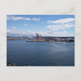 Hamnen i Seattle Vykort