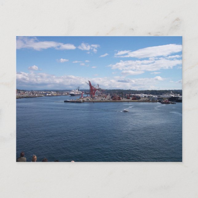 Hamnen i Seattle Vykort (Framsida)