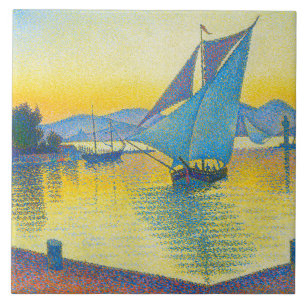 Hamnen i Sunset, Signac Kakelplatta