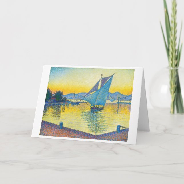 Hamnen i Sunset, Signac Kort (Framsida)