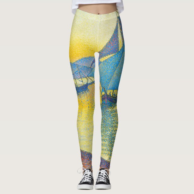 Hamnen i Sunset, Signac Leggings (Framsida)
