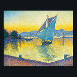 Hamnen i Sunset, Signac Poster<br><div class="desc">Paul Victor Jules Signac (11 november 1863-15 augusti 1935) var en nybildad Fransk som i samarbete med Georges Seurat hjälpte till att utveckla det pointillistiska stil. citat:Wikipedia</div>