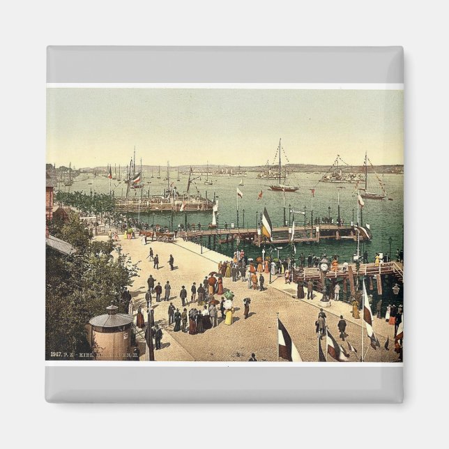 Hamnen, III, Kiel, Schleswig-Holstein, Tyskland Magnet (Framsidan)