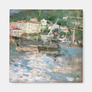 Hamnen, Nice av Berthe Morisot, Vintage Fine Art Magnet