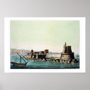 Hamnen och molen på Algiers, pläterar 69 från 'Le Poster