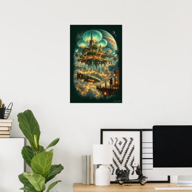 Hamnen ovanför stormen poster (Hemmakontoret)